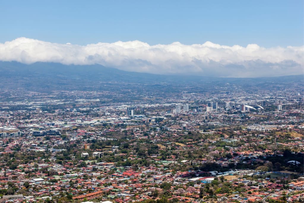Picture of San Jose city from the sky